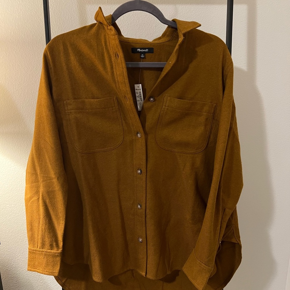 Flannel Oversized Swing Shirt size XS NWT
